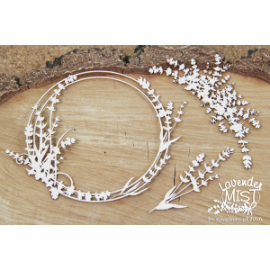 Tekturka Ramka Lavender Mist Duża Scrapiniec 