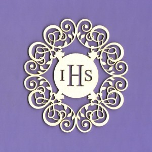 Tekturka Ramka Komunijna IHS 2 Crafty Moly 