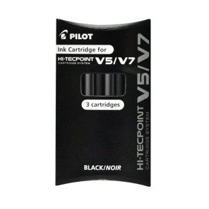 Naboje Pilot Hi-Tecpoint V5 Czarne a'3