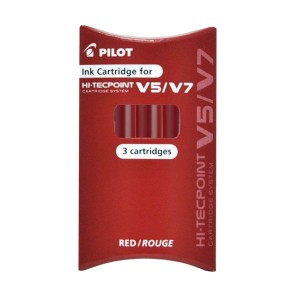 Naboje Pilot Hi-Tecpoint V5 Czerwone a'3