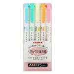 Zakreślacze Zestaw Fluo Zebra Mildliner 5 kol. JP