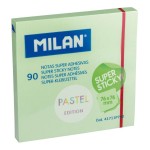 Karteczki Samoprzylepne 76x76mm Milan Super Sticky Zielone