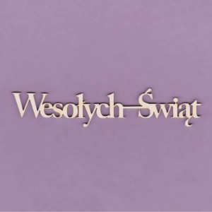 Tekturka Napis - Wesołych Świąt 2 Crafty Moly a'2