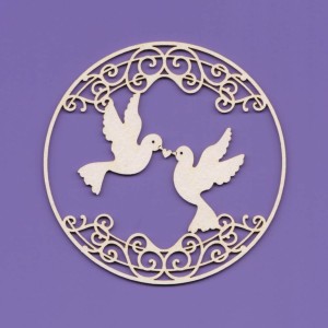 Tekturka Ramka z Gołąbkami Crafty Moly 