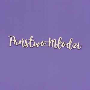 Tekturka Napis - Państwo Młodzi Crafty Moly 