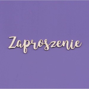 Tekturka Napis - Zaproszenie Crafty Moly