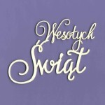 Tekturka Napis - Wesołych Świąt II Crafty Moly 