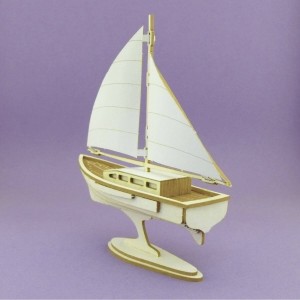 Tekturka 3D Żaglówka Crafty Moly