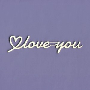 Tekturka Napis - Love You Crafty Moly 