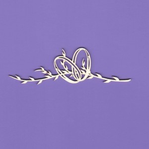 Tekturka Obrączki z Gałązką Crafty Moly