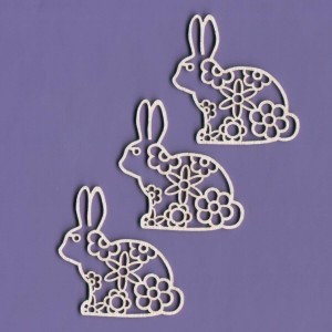 Tekturka Zajączki Flower Crafty Moly a'3