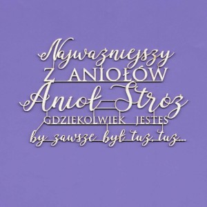 Tekturka Napis - Najważniejszy... Crafty Moly 