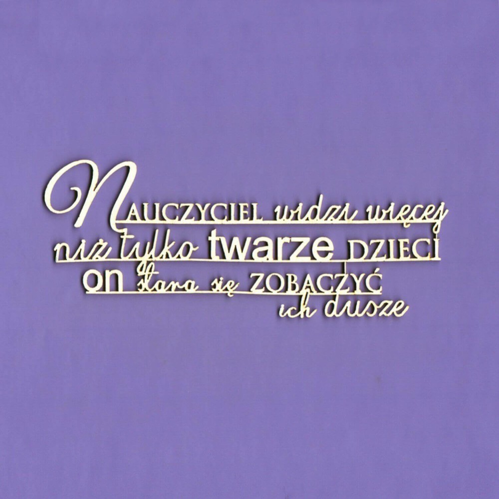 Tekturka Napis - Nauczyciel Widzi WYK1306.jpg