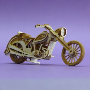 Tekturka 3D Motocykl Chopper Crafty Moly 