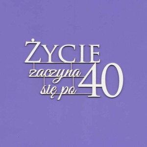 Tekturka Napis - Życie Zaczyna Się .. Crafty Moly 