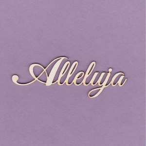 Tekturka Napis - Alleluja Crafty Moly a'2