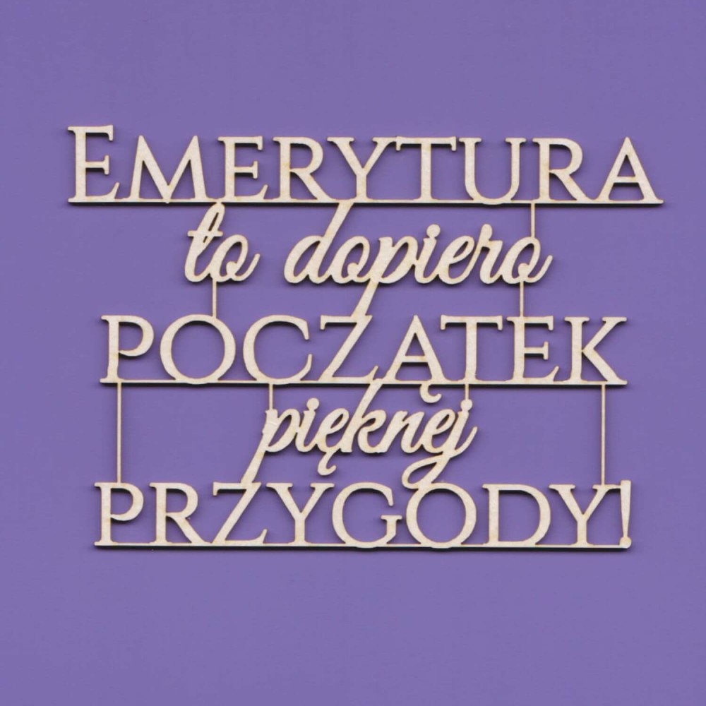 Tekturka Napis - Emerytura ...  WYK235.jpg