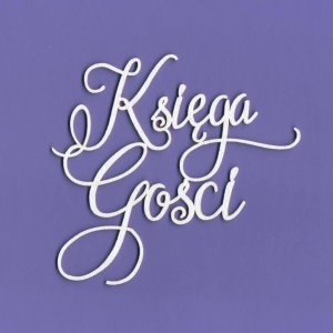 Tekturka Napis - Księga Gości 1 Crafty Moly 