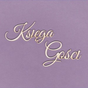 Tekturka Napis - Księga Gości 4 Crafty Moly 