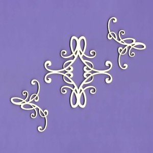 Tekturka Ornamenty Desire Zestaw 4 Crafty Moly 