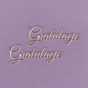 Tekturka Napis - Gratulacje Crafty Moly a'2