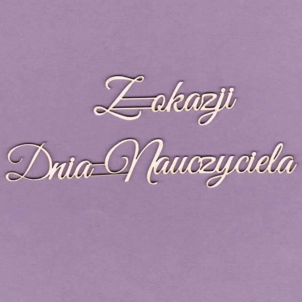 Tekturka Napis - Z Okazji Dnia naucz WYK469.jpg