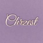 Tekturka Napis - Chrzest Crafty Moly a'2