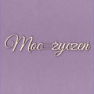 Tekturka Napis - Moc Życzeń Crafty Moly 