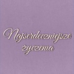 Tekturka Napis - najserd. Życzenia Crafty Moly