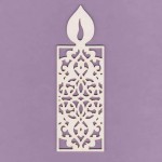 Tekturka Świeczka Ażur Mała Crafty Moly 