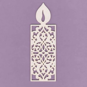 Tekturka Świeczka Ażur Mała Crafty Moly 