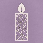 Tekturka Świeczka Ażur Mała Crafty Moly 