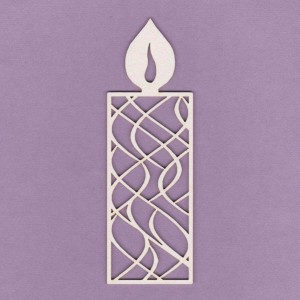 Tekturka Świeczka Ażur Mała Crafty Moly 