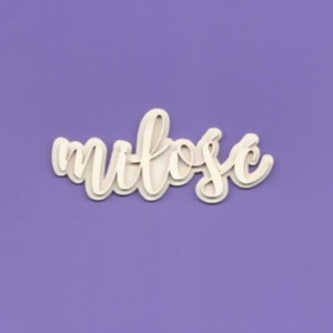 Tekturka Napis - Miłość dwuwarst. Crafty Moly 