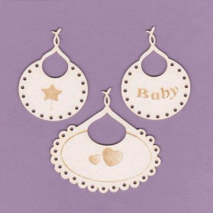 Tekturka Zestaw 3 Śliniaków Crafty Moly 