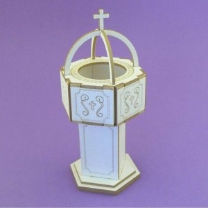 Tekturka 3D Chrzcielnica Crafty Moly 