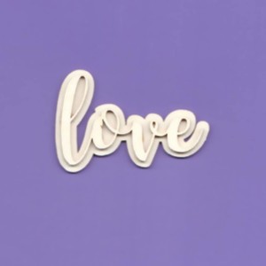 Tekturka Napis - Love dwuwarst. Crafty Moly 