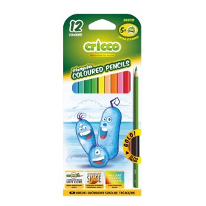Kredki Ołówkowe Cricco 12 kol. Trójboczne 