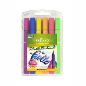 Flamastry Pędzlowe 11+1 kol. Cricco 