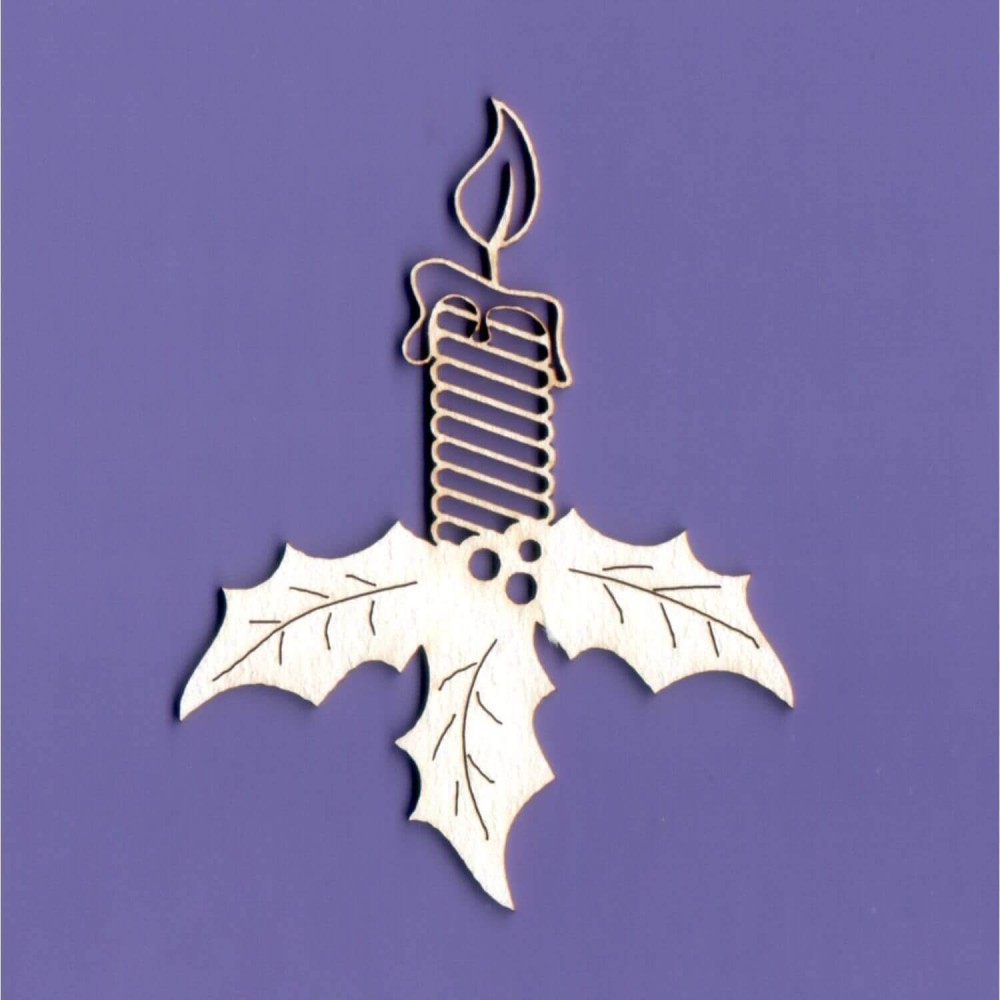 Tekturka Świeczka Świąteczna WYK909.jpg