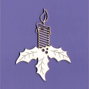 Tekturka Świeczka Świąteczna Crafty Moly 