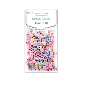 Koraliki DP Craft Literki Kolorowe a'170