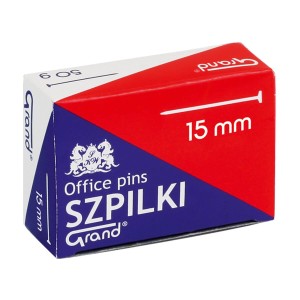 Szpilki 15mm Grand Srebrne Krótkie a'50g