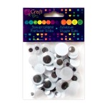 Naklejki Oczy Czarne Mix DP Craft Kids a'75