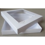 Pudełko Okienko 16x16x2.5cm Eco Scrap Białe