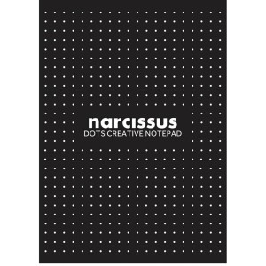 Blok w Kropki A4/60 Narcissus Czarny