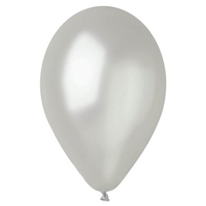 Balon Gemar Metalizowany Srebrny 10"