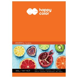 Blok do Akryli A4/10 Happy Color 360g/m2 