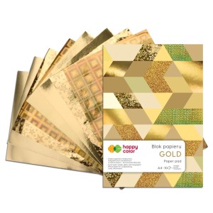 Blok Ozdobny A4/10 Happy Color Gold