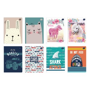 Zeszyt Kratka A5/16 UV Interdruk Mix